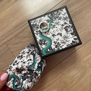 Gently worn silver Gucci ring